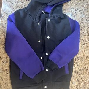 Kids Black and Purple Hoodie